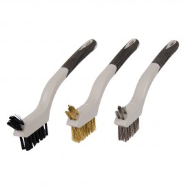 Jeu de 3 mini-brosses métalliques assorties 3 pcs