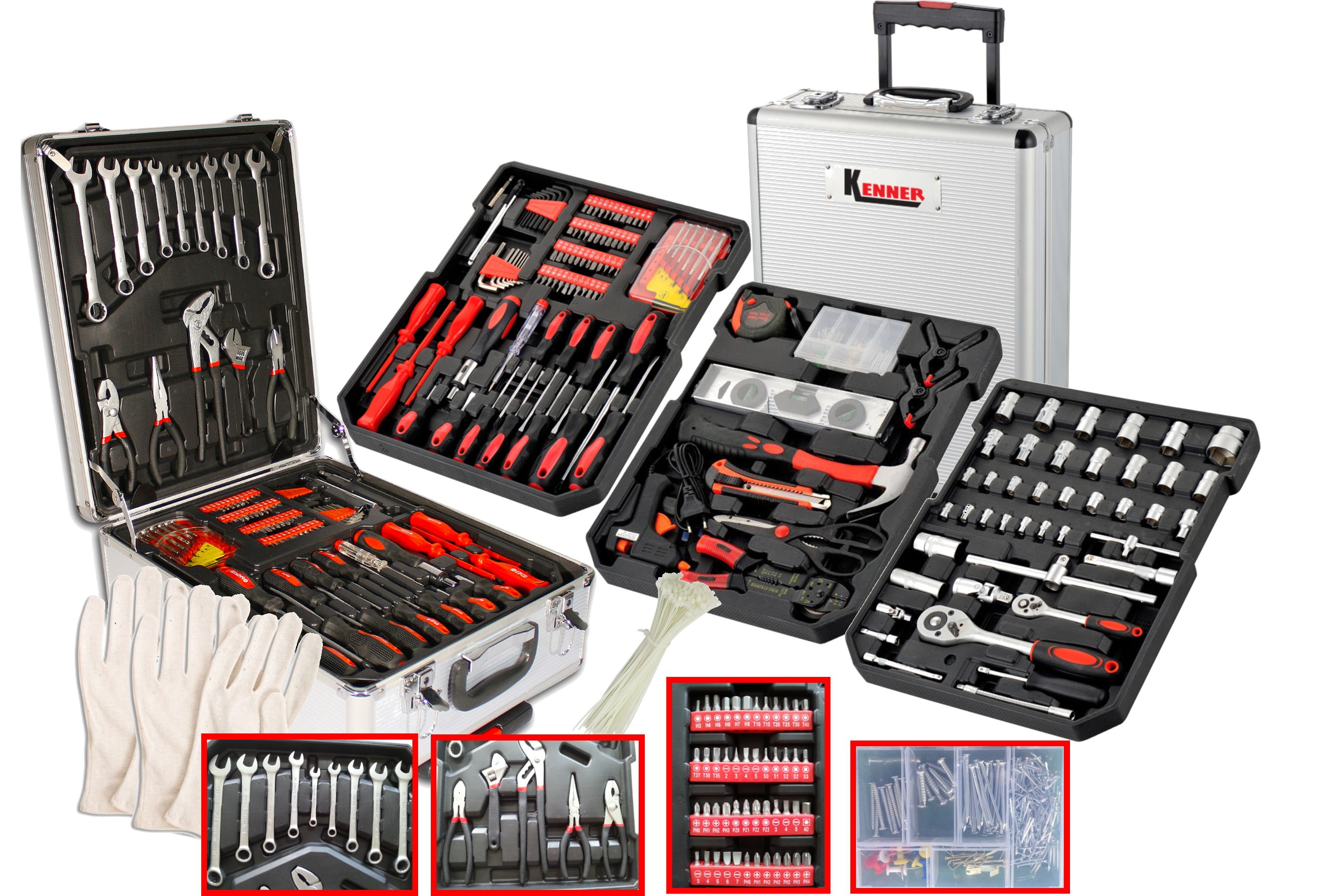 Malette à outils 100 pièces - COGEX COGEX - Coffret d'outils et servante