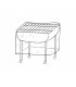 Housse de protection renforcee pour barbecue moyen modele - 90x70x H70cm