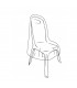 Housse de protection renforcee pour chaises - 70x70x H110cm