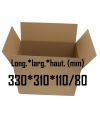 Carton caisse américaine double cannelure 330*310*110/80