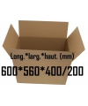 Carton caisse américaine double cannelure 600*560*400/200