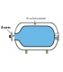 Vessie membrane pour surpresseur 19/24 L Øentrée 90mm